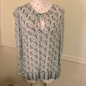 Lucky Brand Women's Floral paisley Print Blouse Size Large NWOT All seasons Cute
